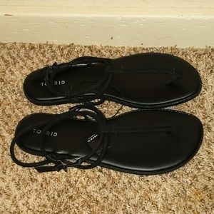 New Black Torrid Sandals